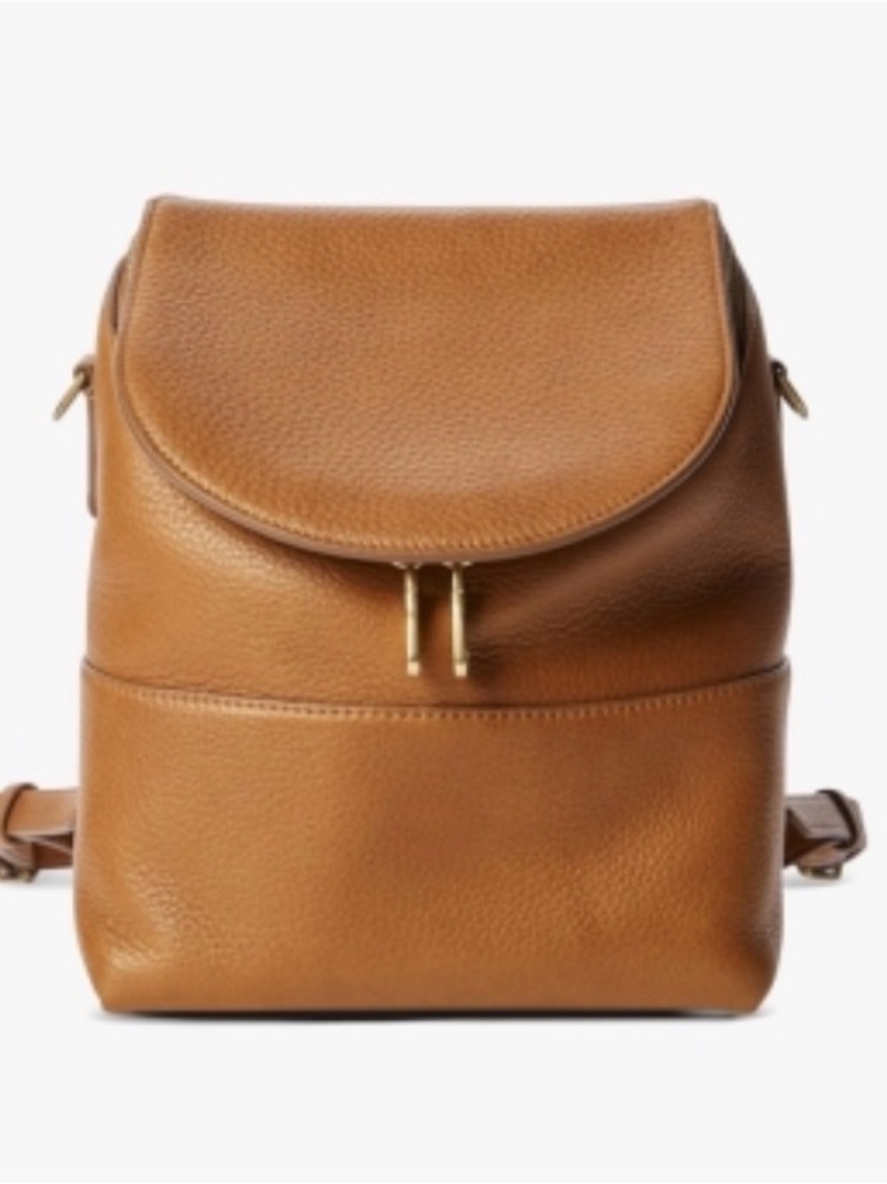 Shinola Detroit Women's The Mini Pocket Natural Grain Leather Backpack Compact